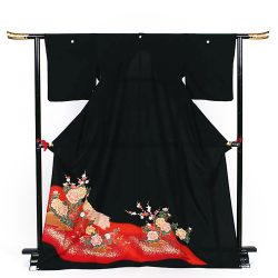 ht-12　ひとえの留袖　牡丹鳳凰