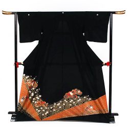 ht-No7　ひとえの留袖　松に牡丹