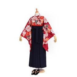 kf-31 赤地に花柄