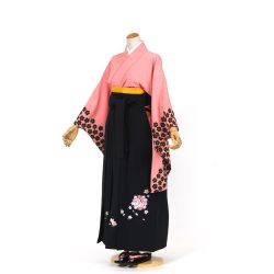 kf-7　ピンク地袖口黒桜