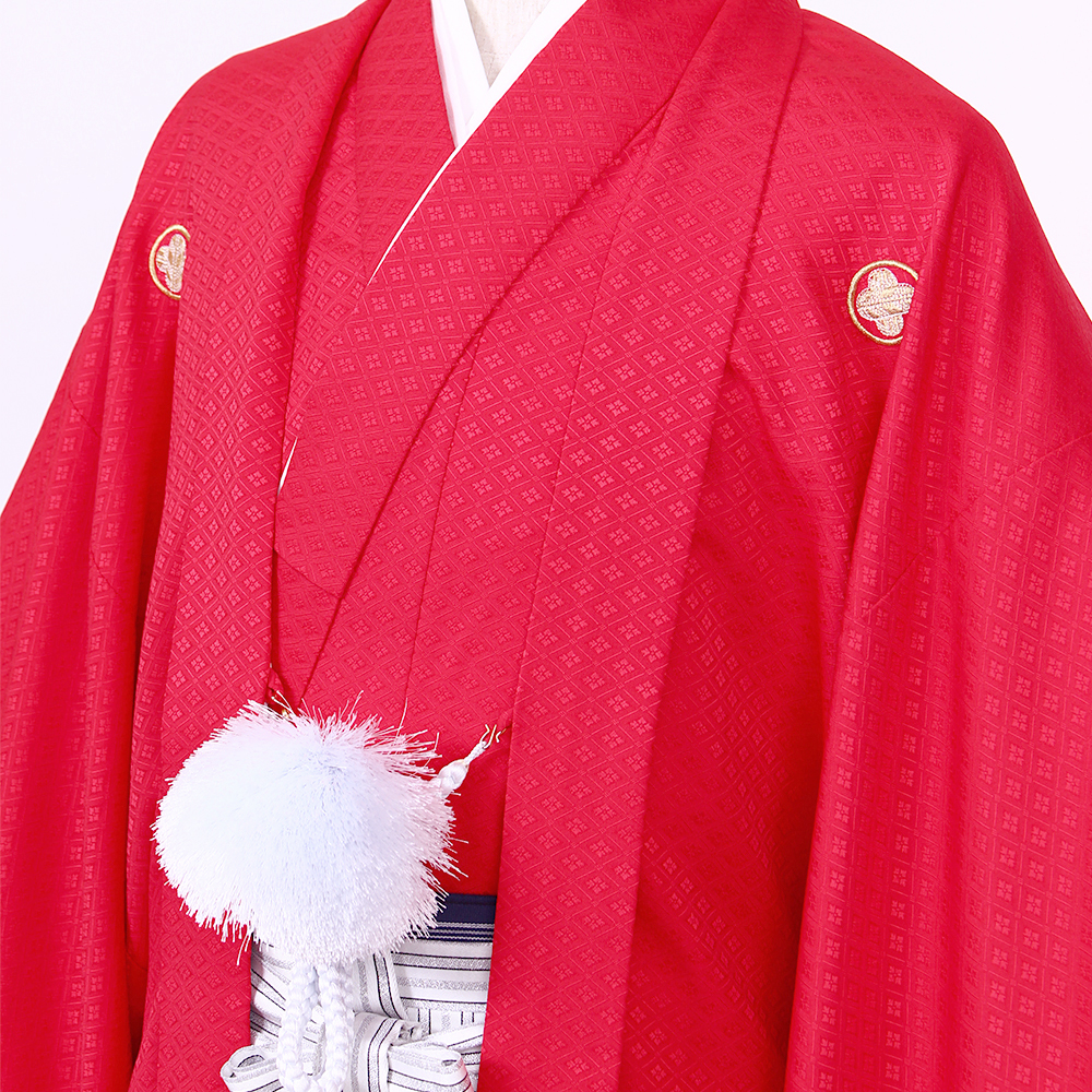 赤色紋付 羽織袴セット | 着物レンタルまつうら（貸衣装・貸衣裳 