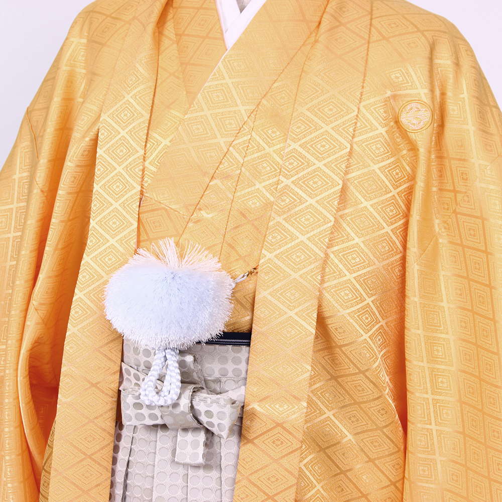 黄色紋付 羽織袴セット | 着物レンタルまつうら（貸衣装・貸衣裳