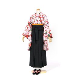 kf-178 緑地に桜柄　