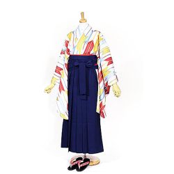 kf-197 白地に三色矢絣