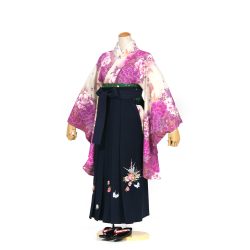 kfs-8 白地に紫牡丹