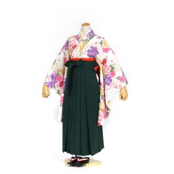 kfs-9 白地カラフル牡丹